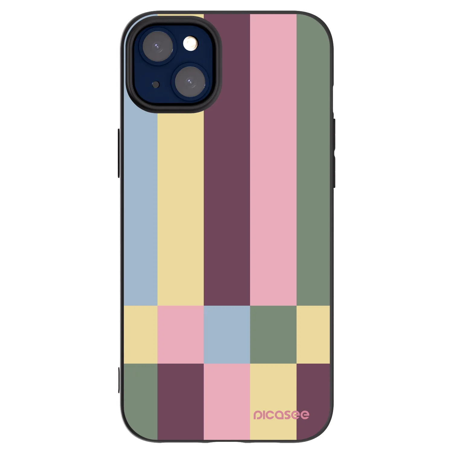 Picasee husă neagră din silicon pentru Apple iPhone 14 Plus - Lobby tiles