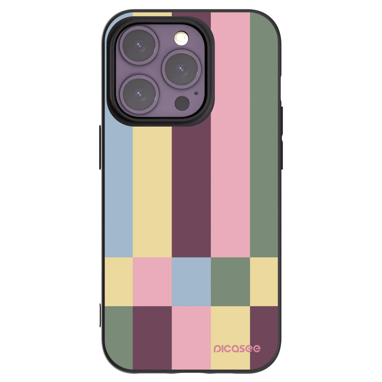 Picasee husă neagră din silicon pentru Apple iPhone 14 Pro - Lobby tiles