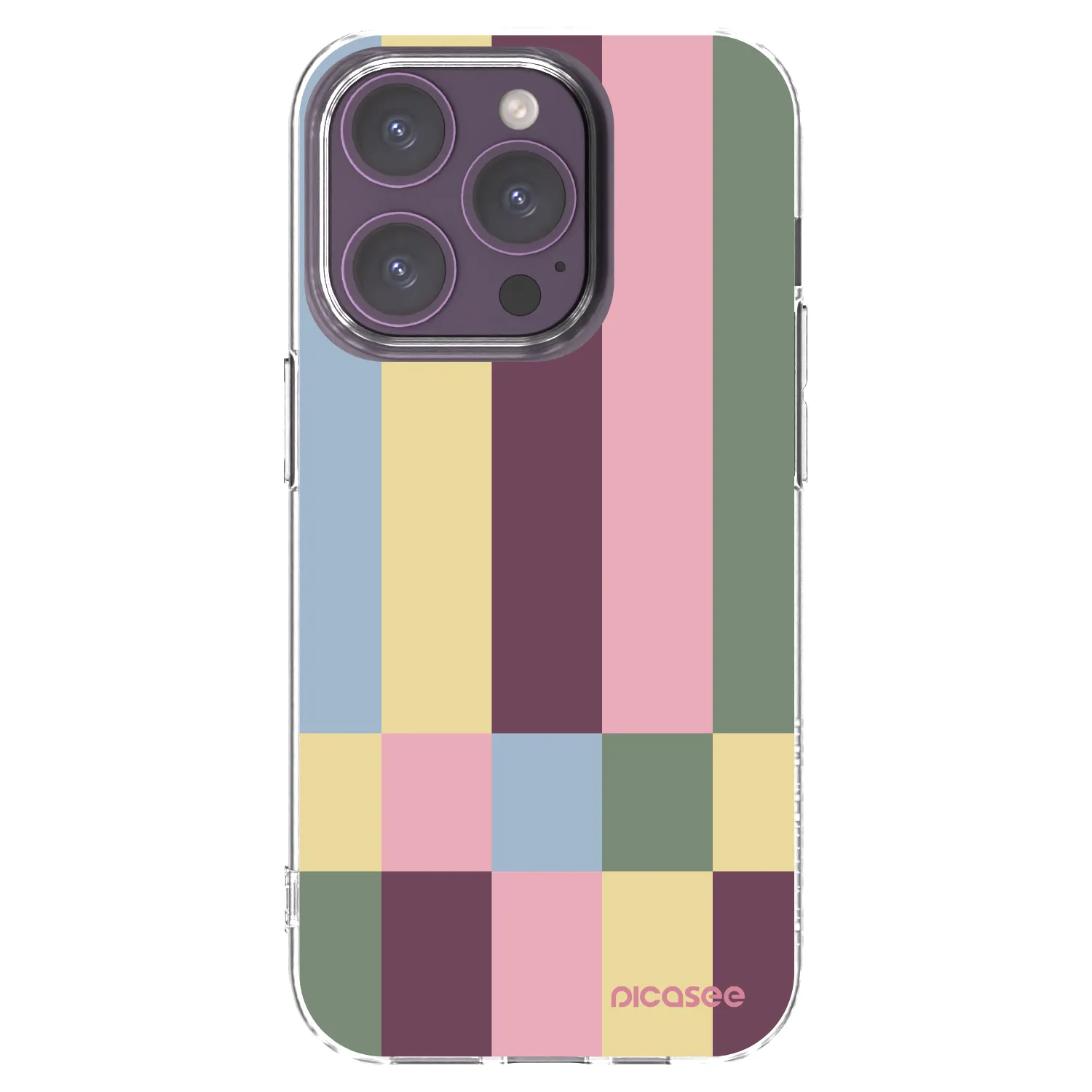 Picasee husă transparentă din silicon pentru Apple iPhone 14 Pro - Lobby tiles