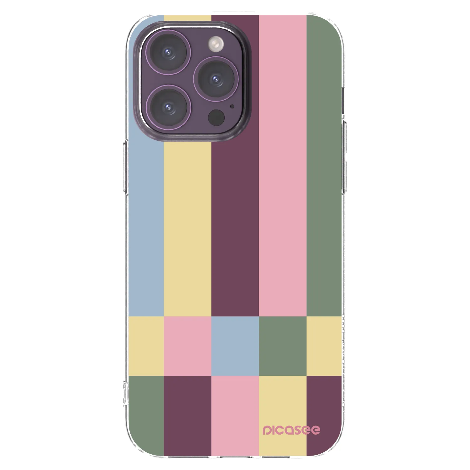 Picasee husă transparentă din silicon pentru Apple iPhone 14 Pro Max - Lobby tiles