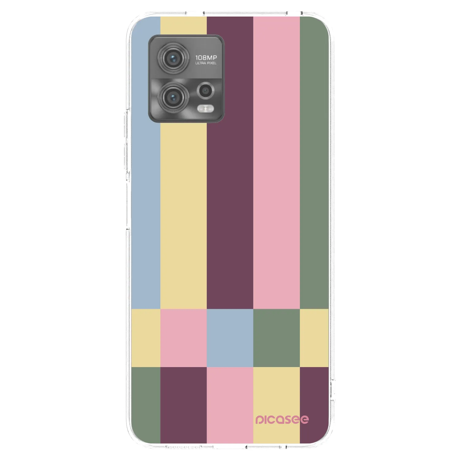Picasee husă transparentă din silicon pentru Motorola Moto G72 - Lobby tiles