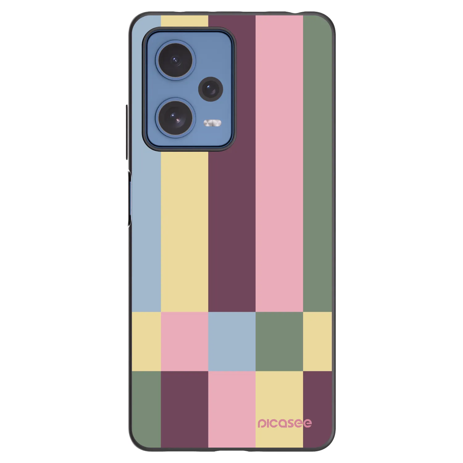 Picasee husă neagră din silicon pentru Xiaomi Redmi Note 12 Pro 5G - Lobby tiles
