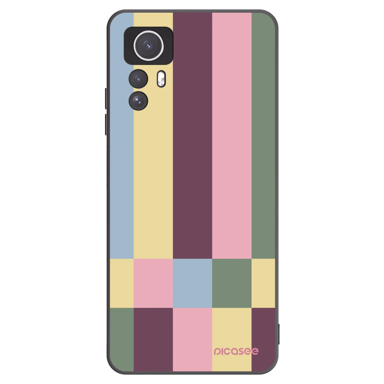 Picasee husă neagră din silicon pentru Xiaomi Redmi Note 12S - Lobby tiles