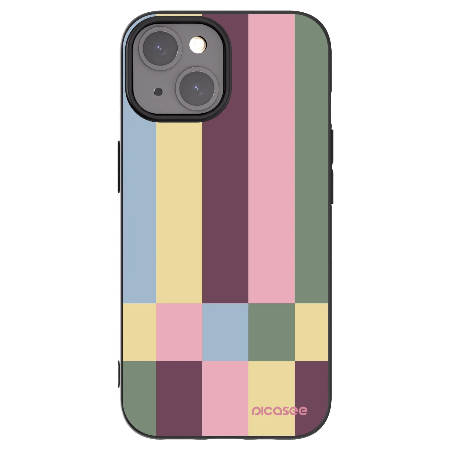 Picasee husă neagră din silicon pentru Apple iPhone 15 - Lobby tiles