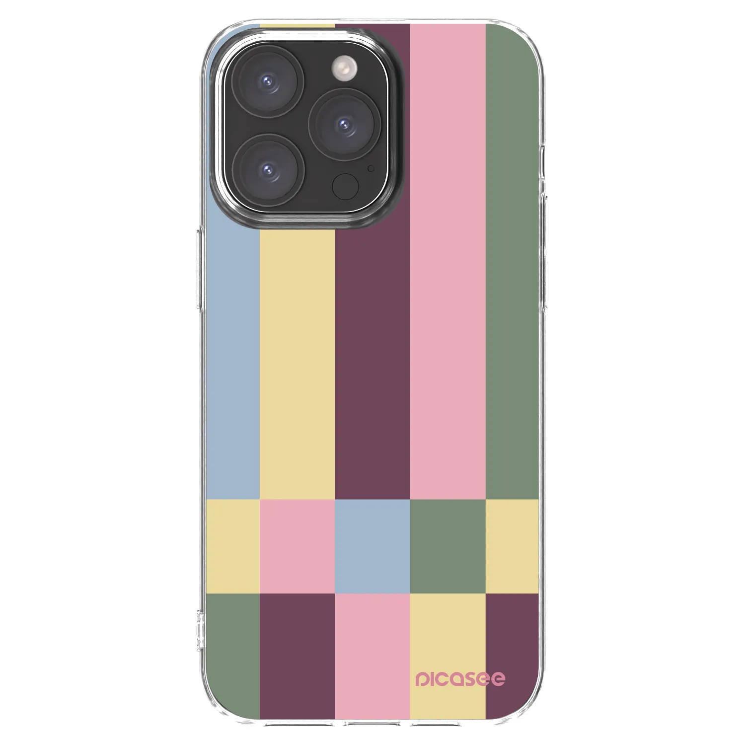 Picasee husă transparentă din silicon pentru Apple iPhone 15 Pro Max - Lobby tiles