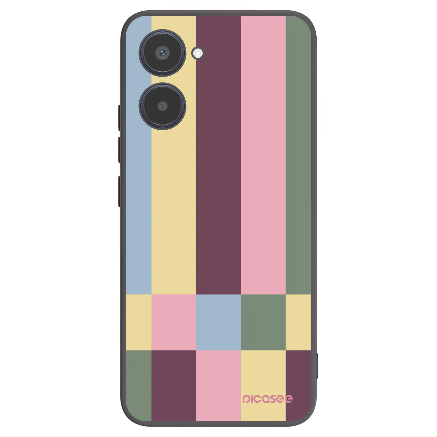 Picasee husă neagră din silicon pentru Realme 10 4G - Lobby tiles