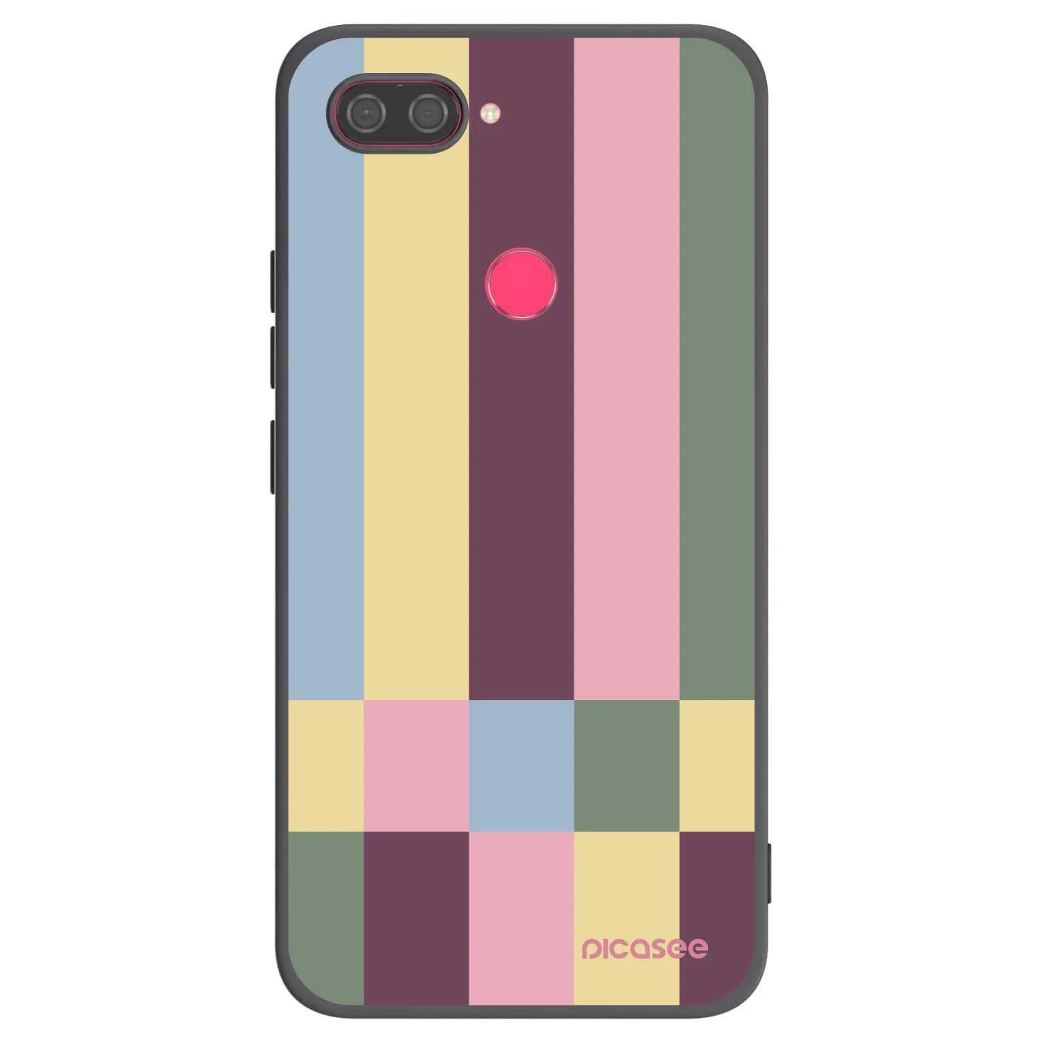 Picasee husă neagră din silicon pentru Xiaomi Mi 8 Lite - Lobby tiles