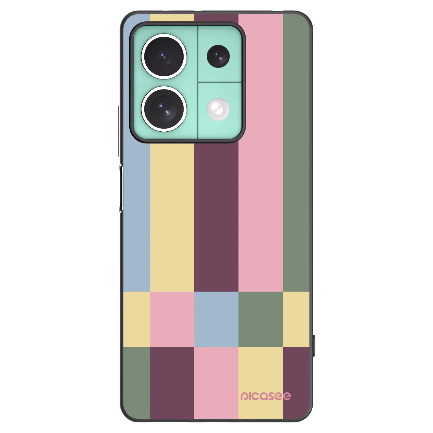 Picasee husă neagră din silicon pentru Xiaomi Redmi Note 13 5G - Lobby tiles