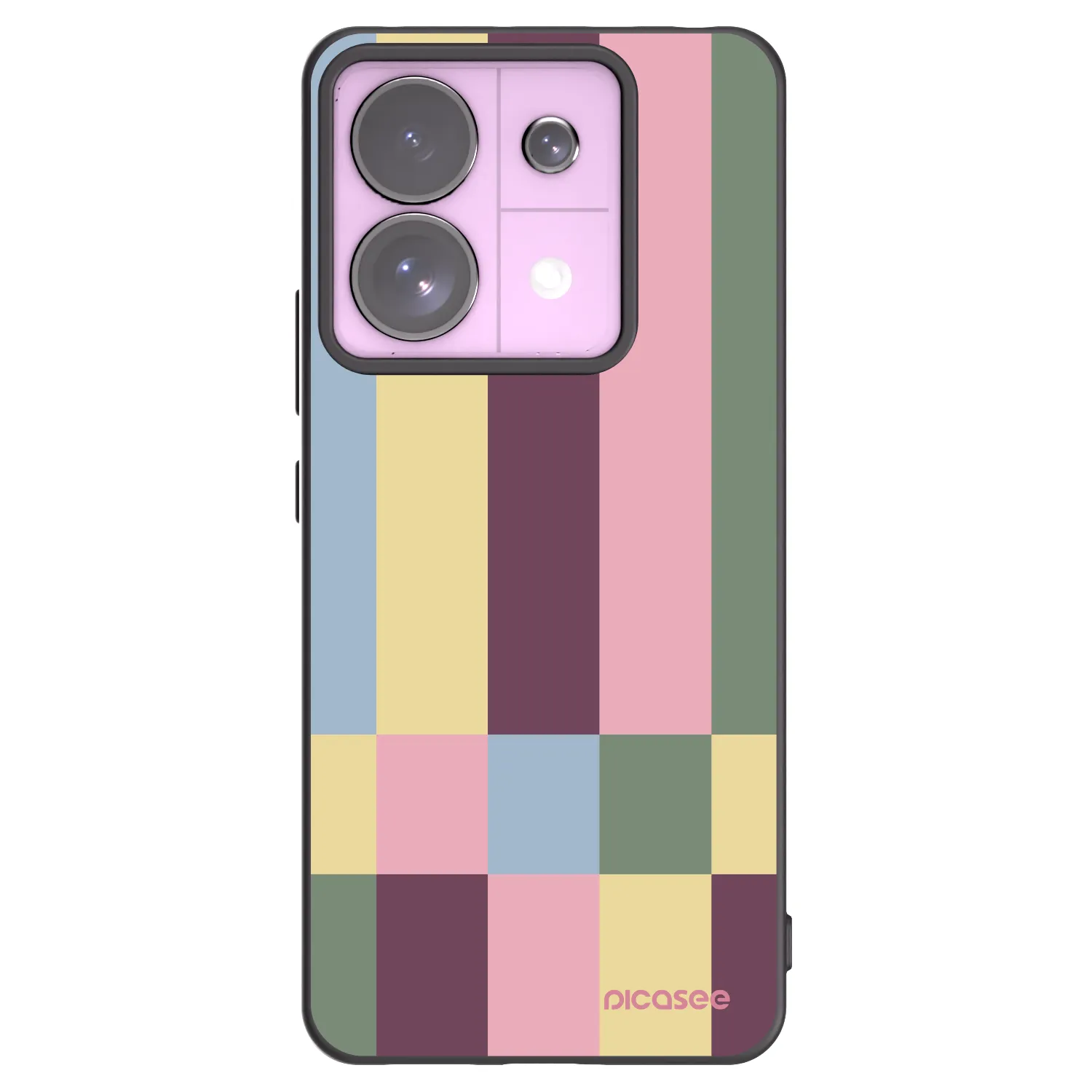 Picasee husă neagră din silicon pentru Xiaomi Redmi Note 13 Pro 5G - Lobby tiles