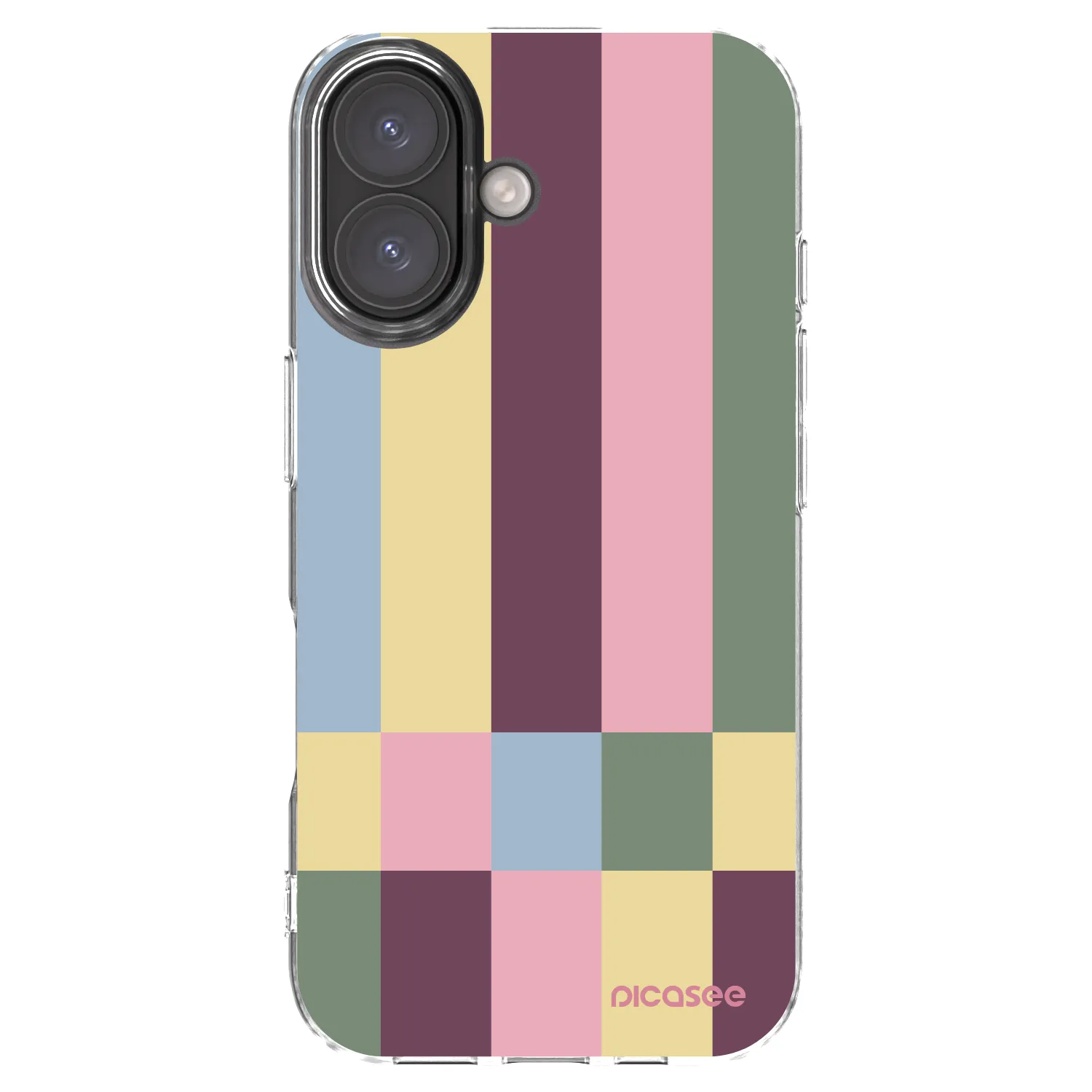 Picasee husă transparentă din silicon pentru Apple iPhone 16 - Lobby tiles