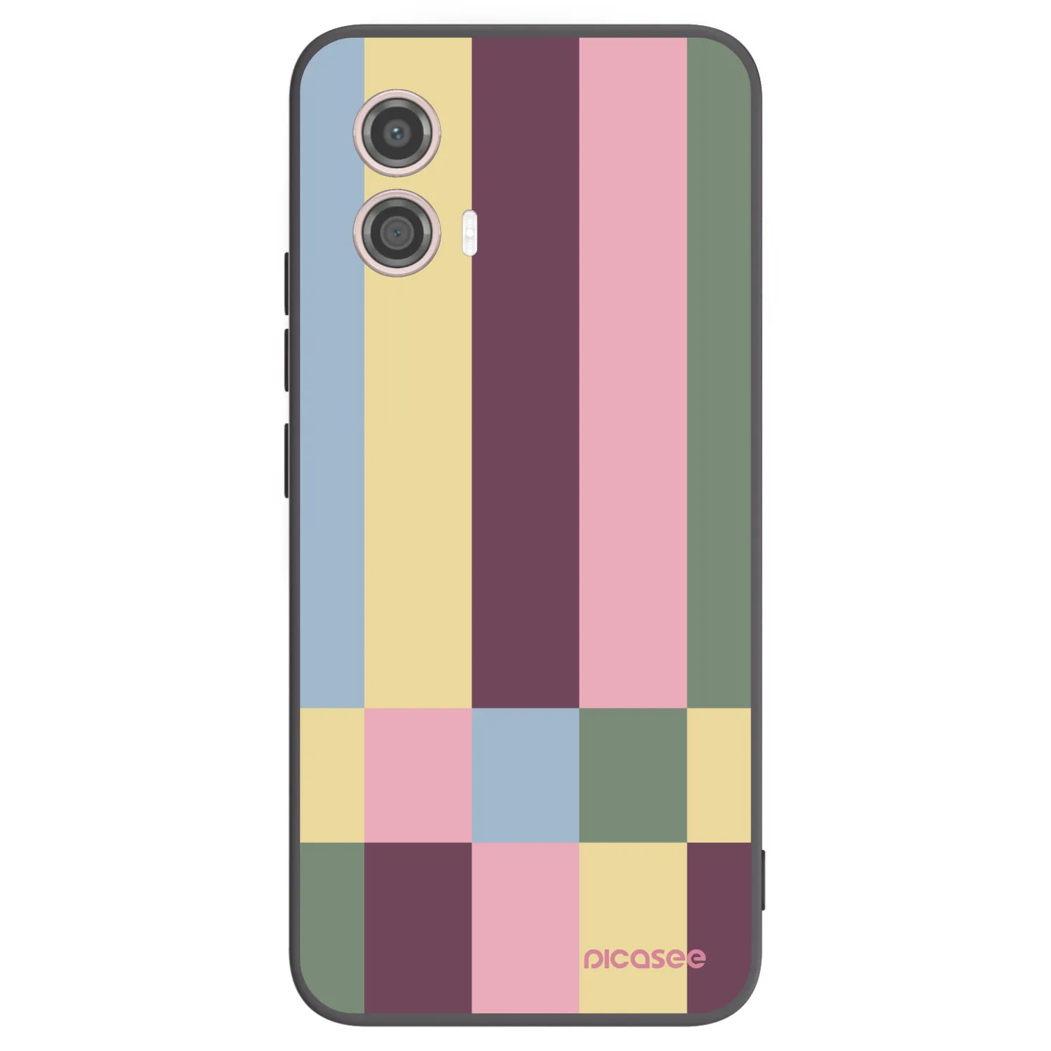 Picasee husă neagră din silicon pentru Motorola Moto G53 5G - Lobby tiles