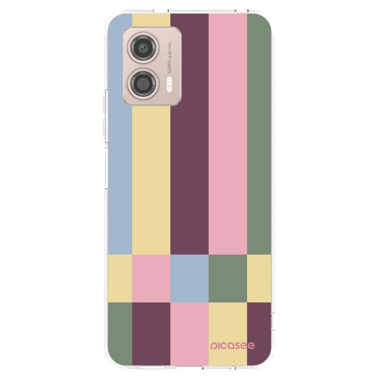 Picasee husă transparentă din silicon pentru Motorola Moto G53 5G - Lobby tiles