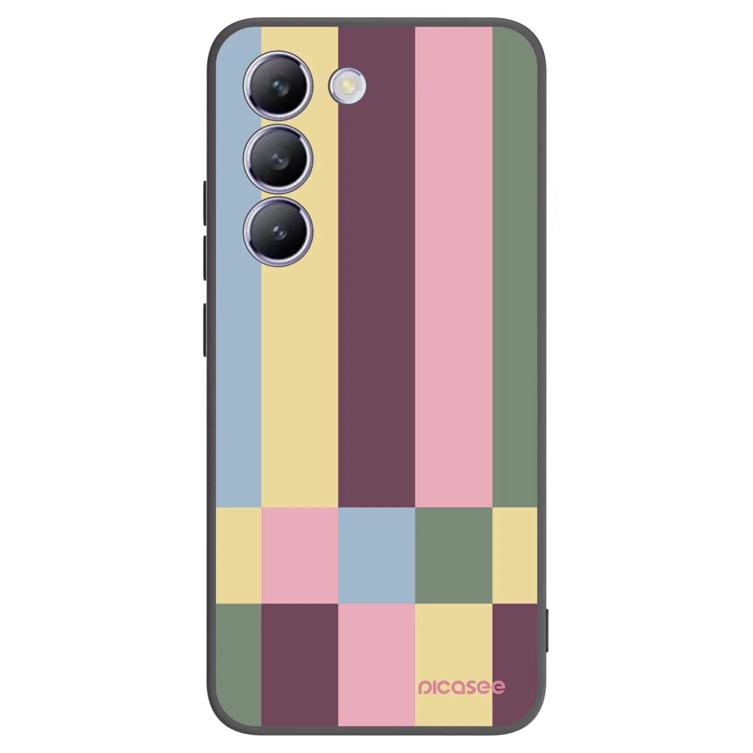Picasee husă neagră din silicon pentru Vivo V40 SE 5G - Lobby tiles
