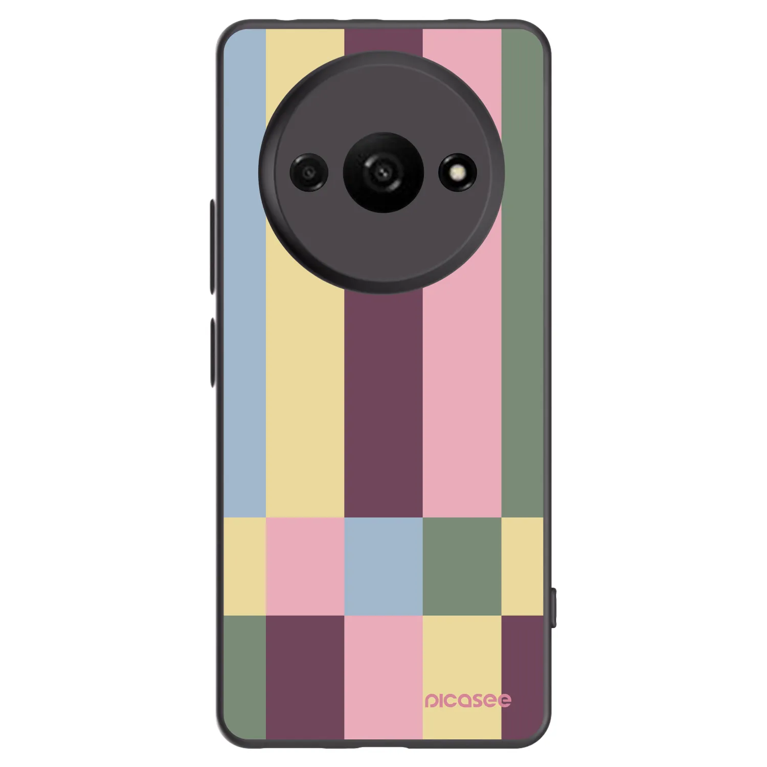 Picasee husă neagră din silicon pentru Xiaomi Redmi A3 - Lobby tiles