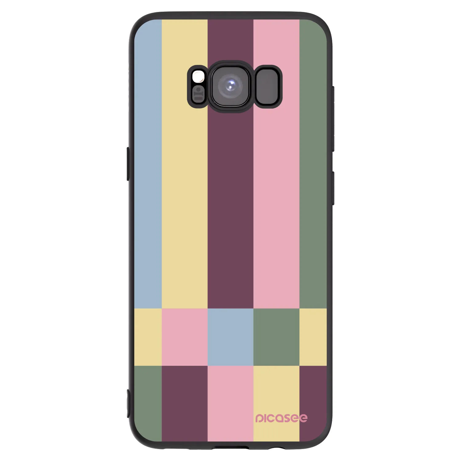 Picasee husă neagră din silicon pentru Samsung Galaxy S8 G950F - Lobby tiles