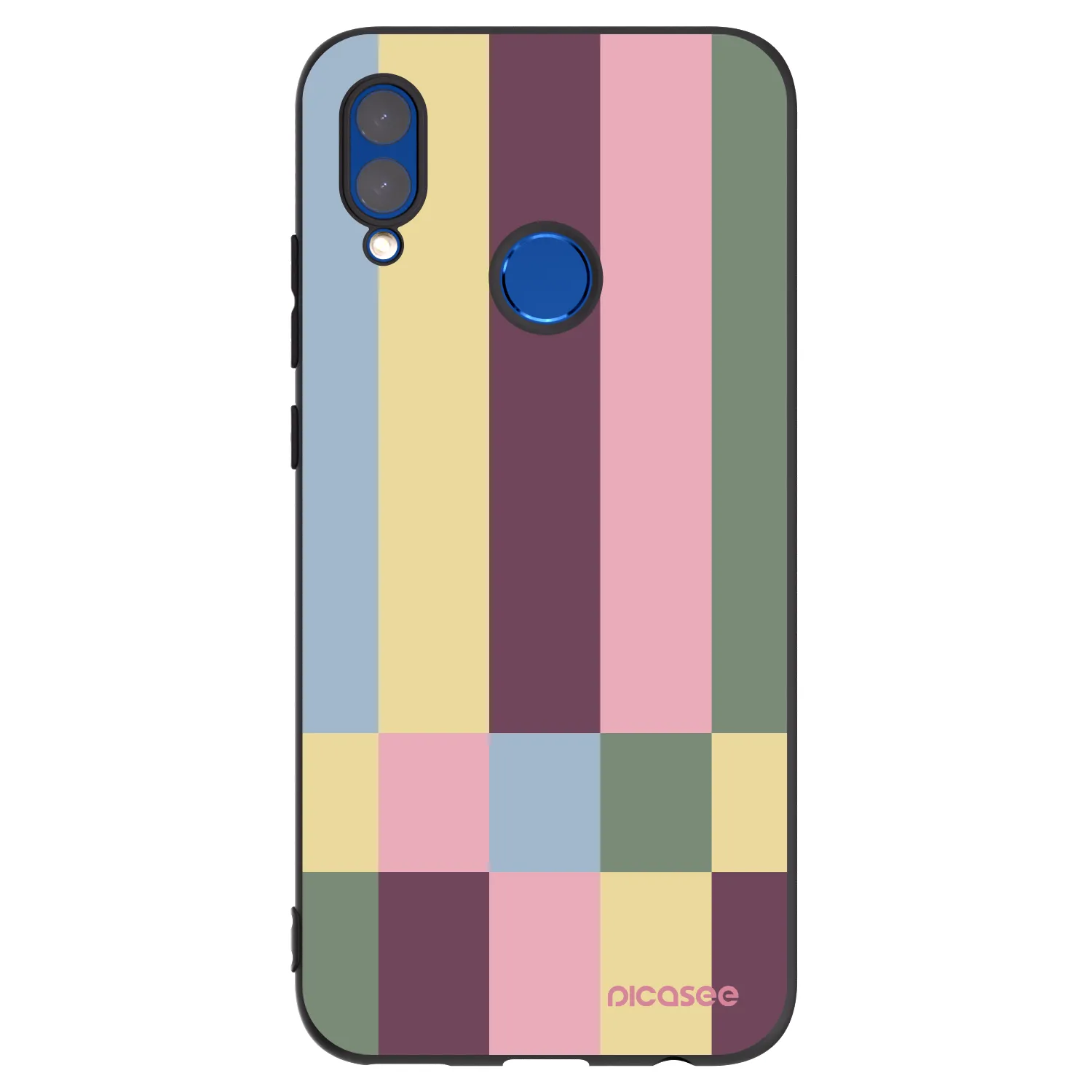 Picasee husă neagră din silicon pentru Huawei P Smart 2019 - Lobby tiles