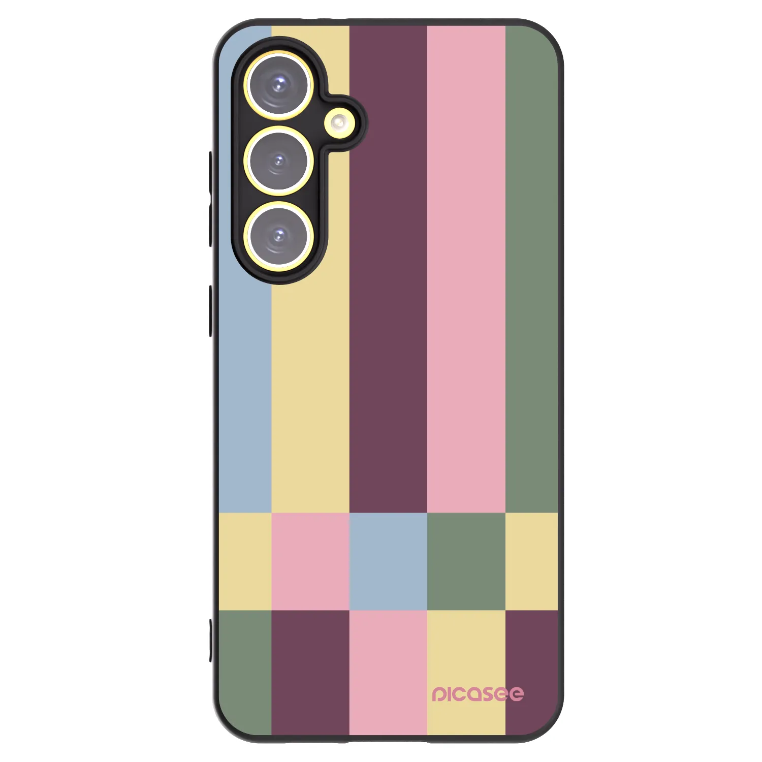 Picasee husă neagră din silicon pentru Samsung Galaxy S24 FE S721B - Lobby tiles