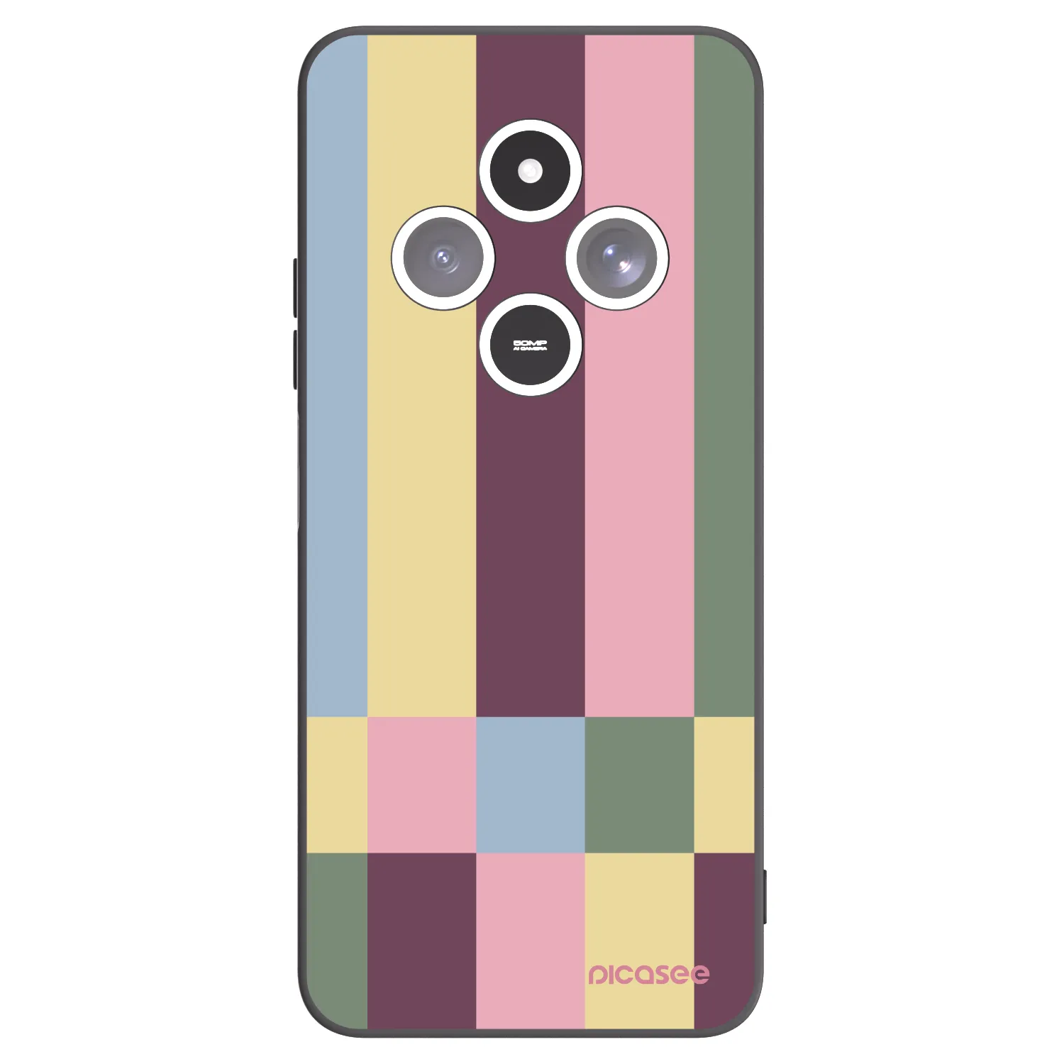 Picasee husă neagră din silicon pentru Xiaomi Redmi 14C - Lobby tiles