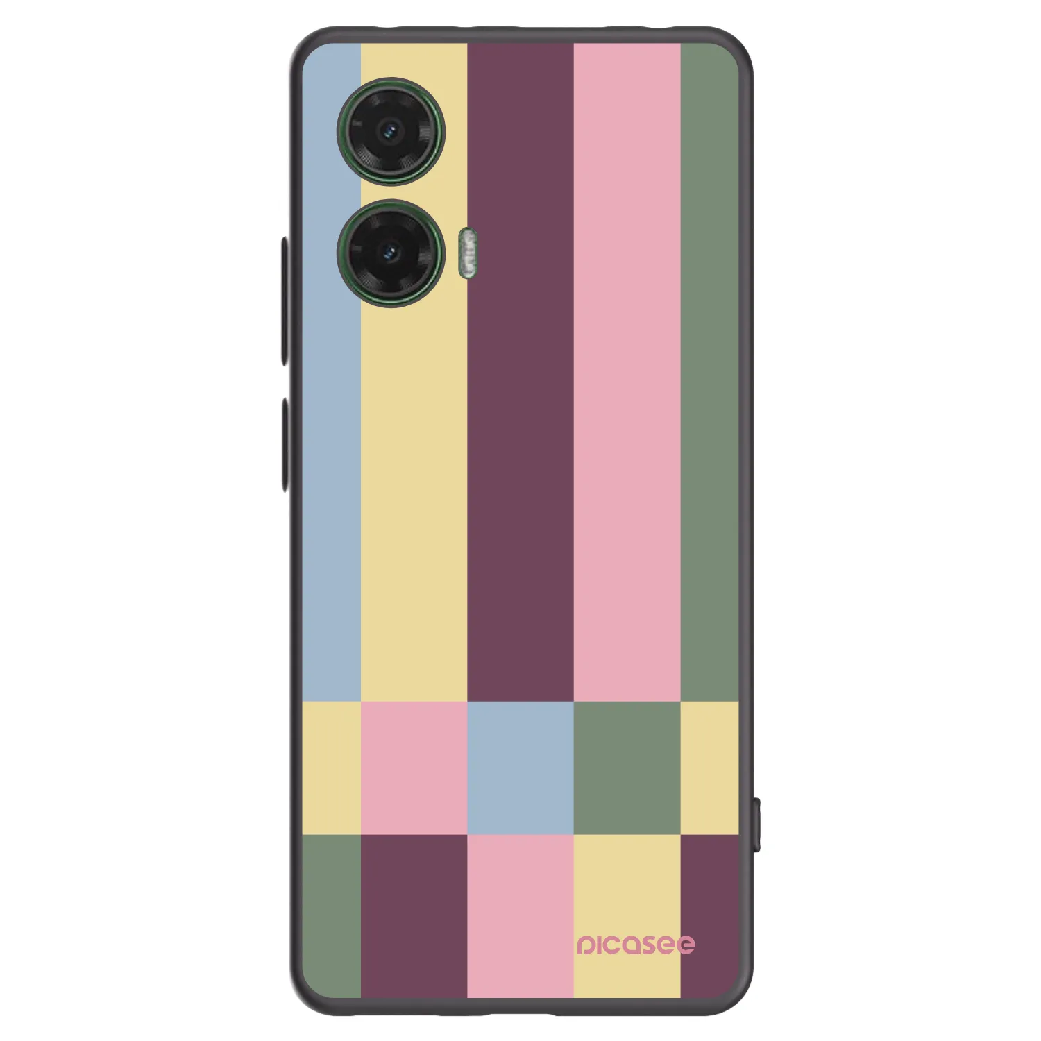 Picasee husă neagră din silicon pentru Motorola Moto G35 5G - Lobby tiles