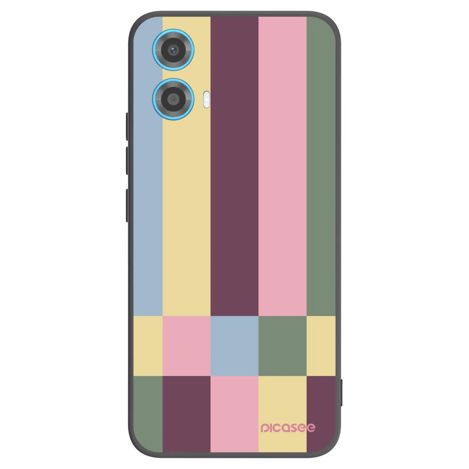 Picasee husă neagră din silicon pentru Motorola Moto G34 5G - Lobby tiles