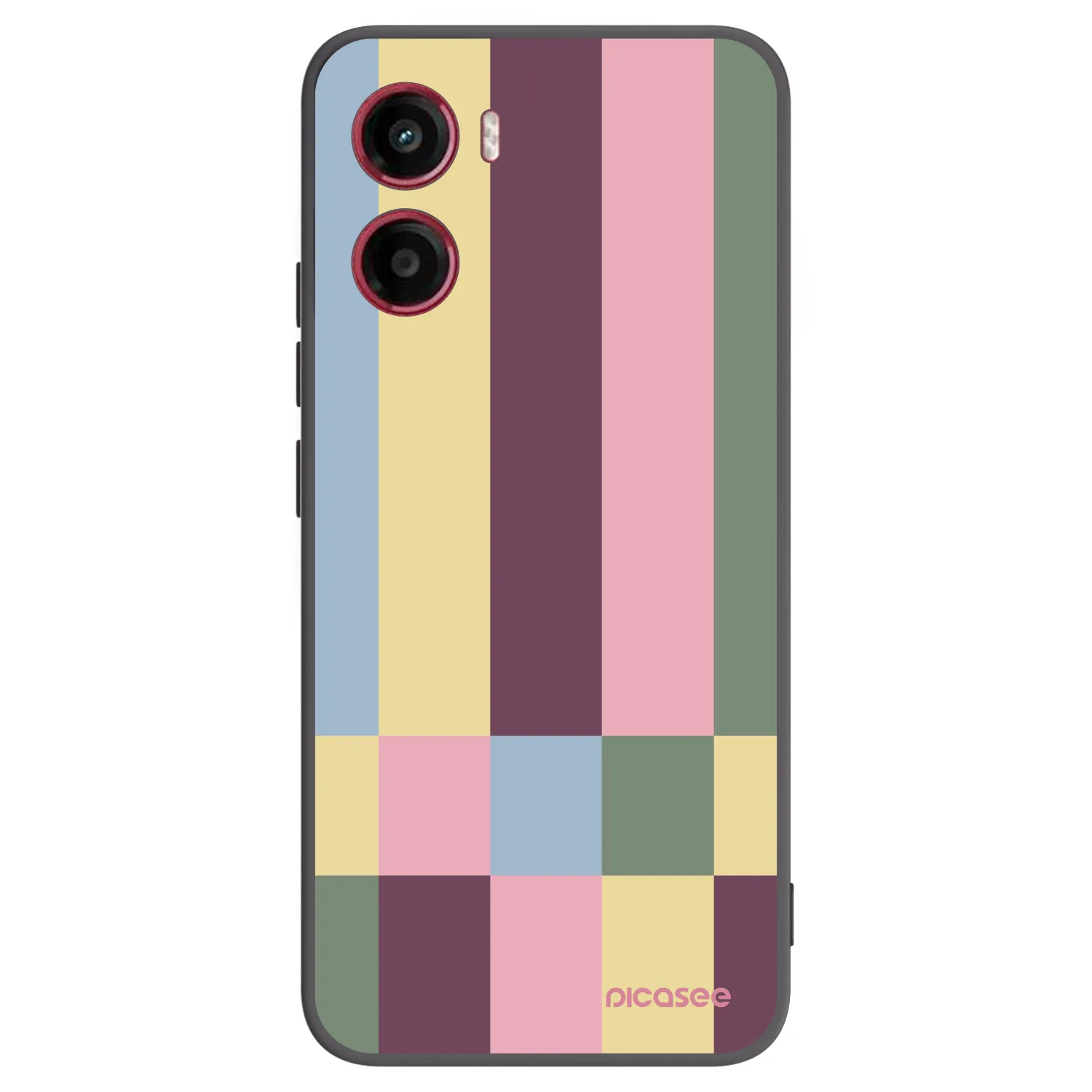 Picasee husă neagră din silicon pentru Motorola Moto G05 - Lobby tiles