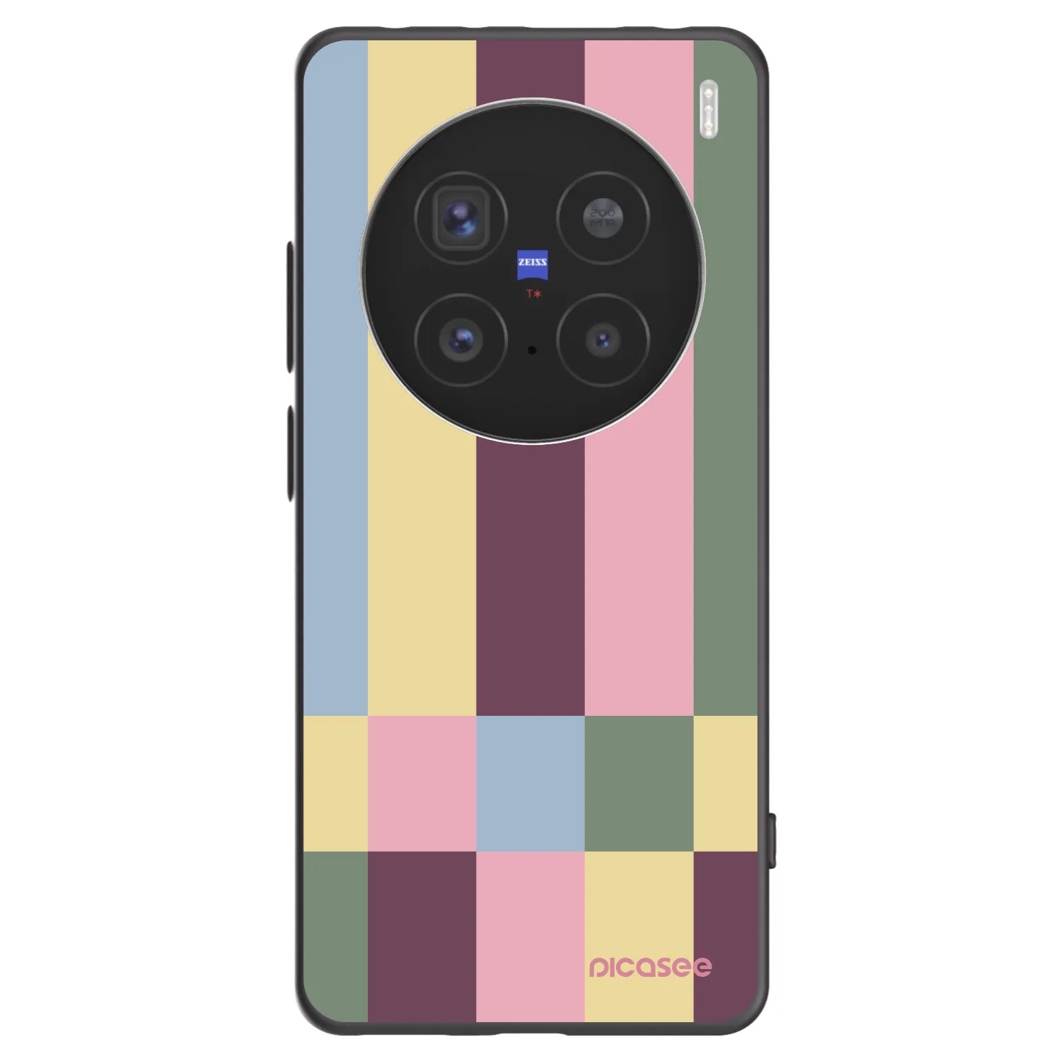Picasee husă neagră din silicon pentru Vivo X200 Pro - Lobby tiles