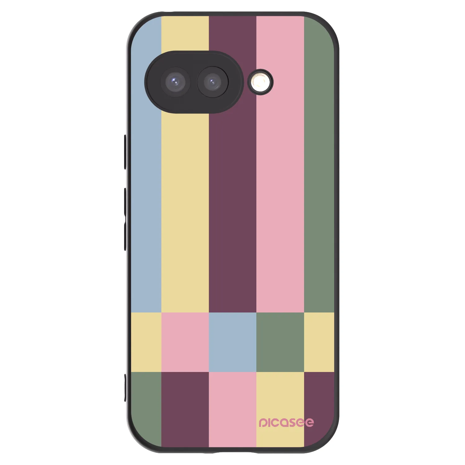 Picasee husă neagră din silicon pentru Google Pixel 9a - Lobby tiles