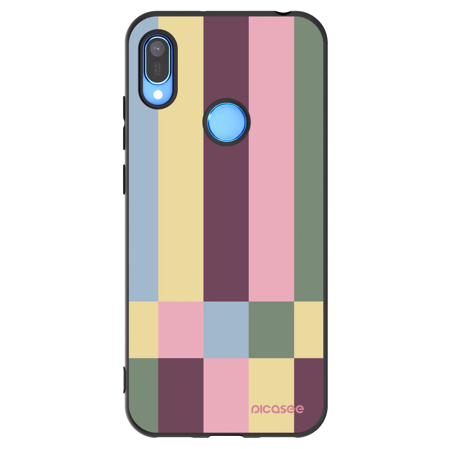 Picasee husă neagră din silicon pentru Huawei Y6 2019 - Lobby tiles