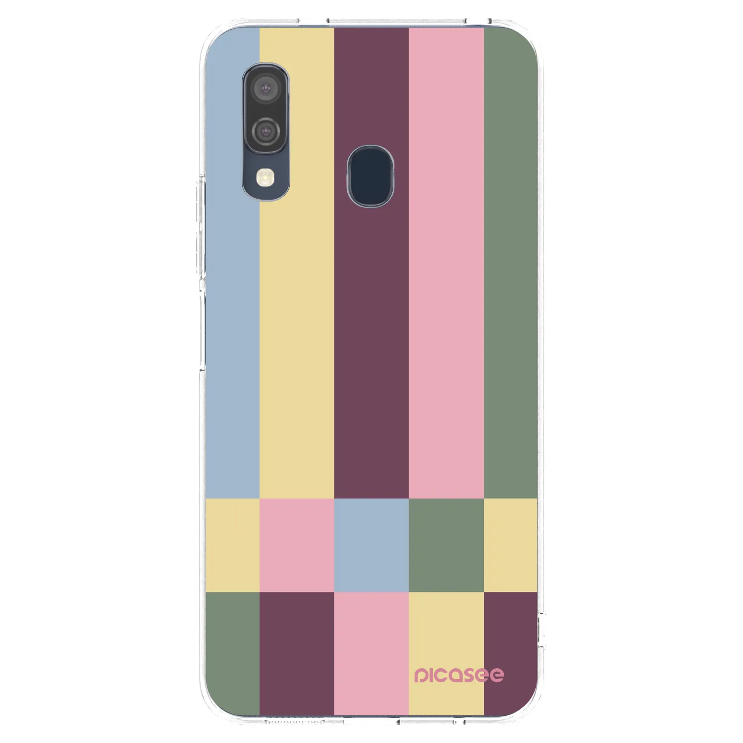 Picasee husă transparentă din silicon pentru Samsung Galaxy A40 A405F - Lobby tiles