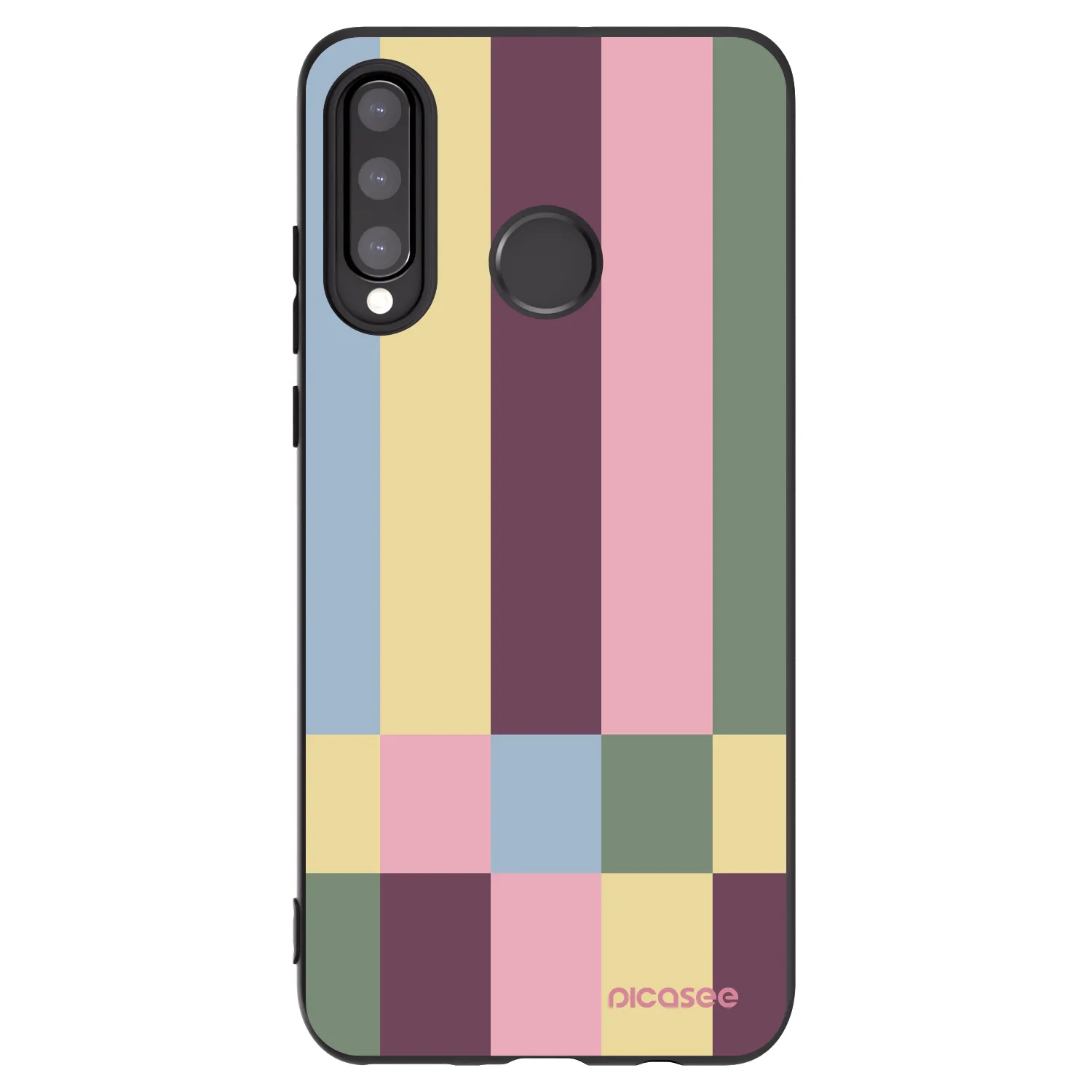 Picasee husă neagră din silicon pentru Huawei P30 Lite - Lobby tiles