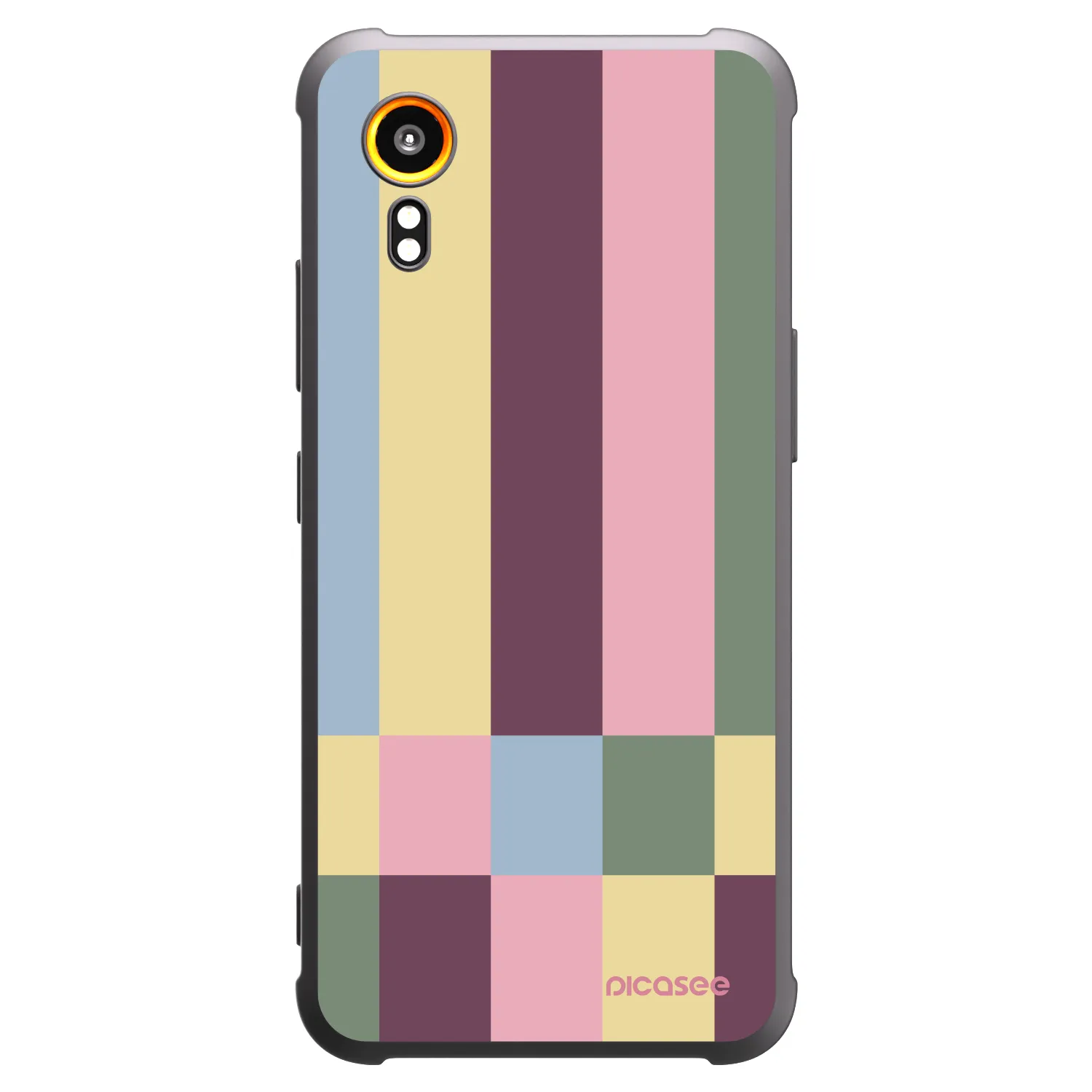 Picasee husă neagră din silicon pentru Samsung Galaxy XCover 7 - Lobby tiles