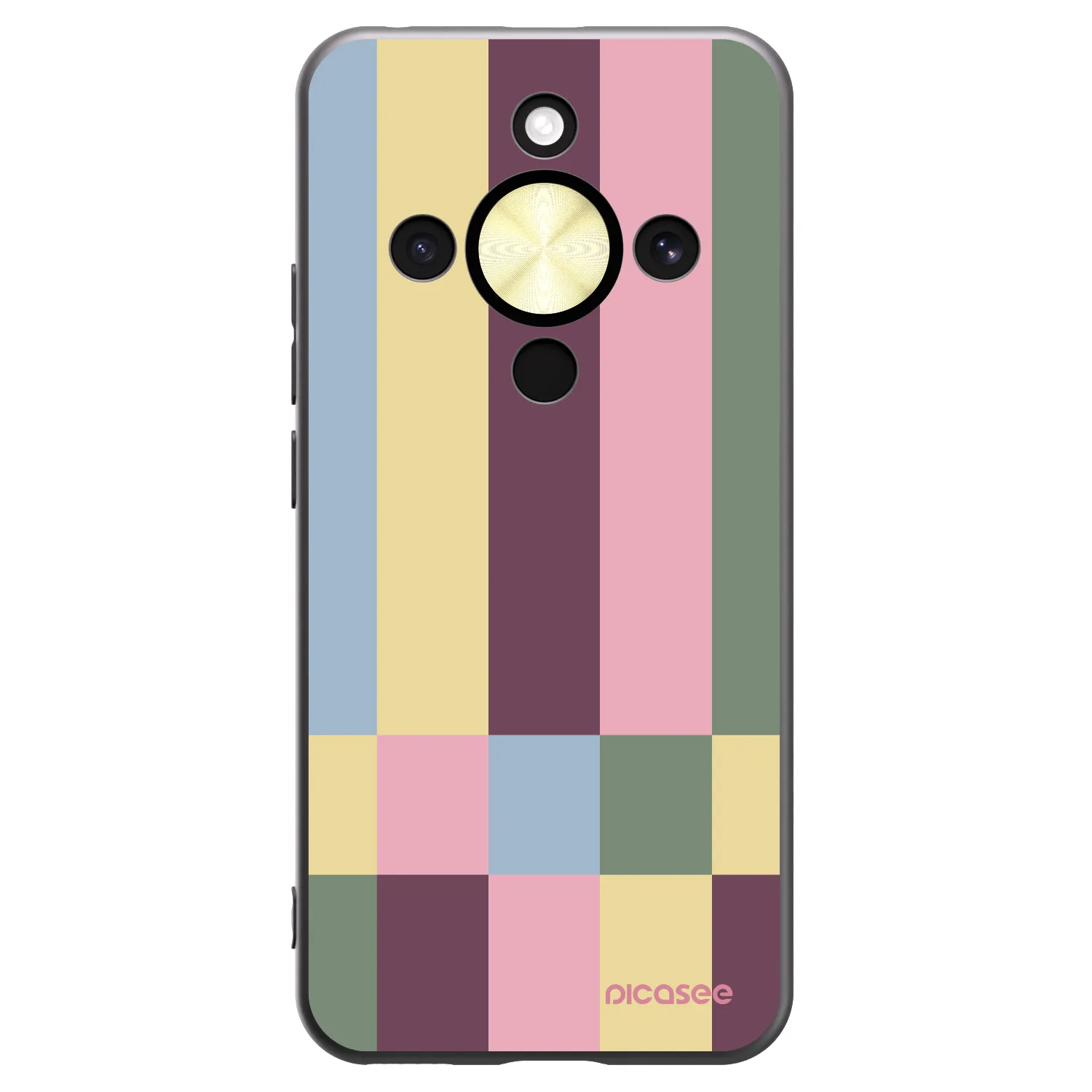 Picasee husă neagră din silicon pentru Honor Magic8 Lite 5G - Lobby tiles