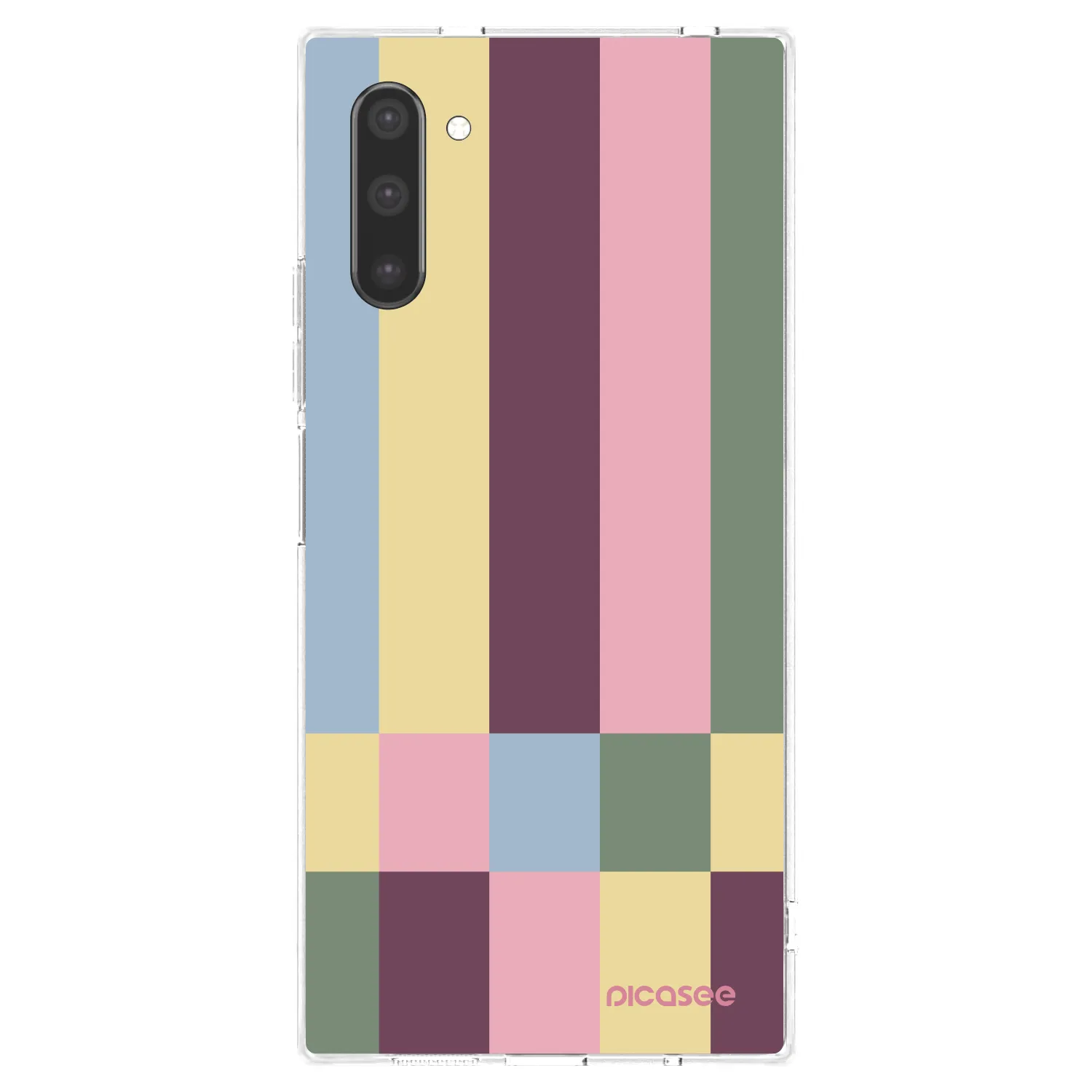Picasee husă transparentă din silicon pentru Samsung Galaxy Note 10 N970F - Lobby tiles