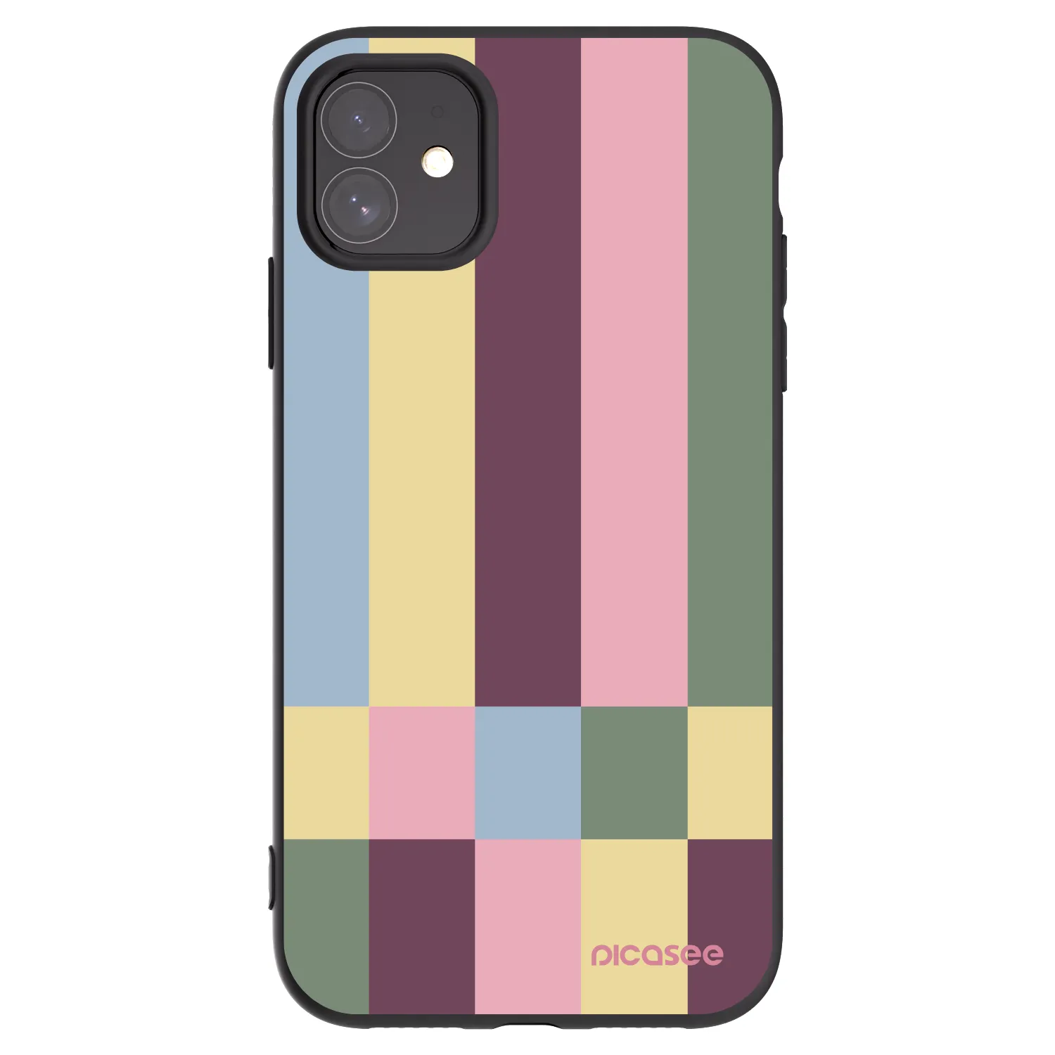 Picasee husă neagră din silicon pentru Apple iPhone 11 - Lobby tiles