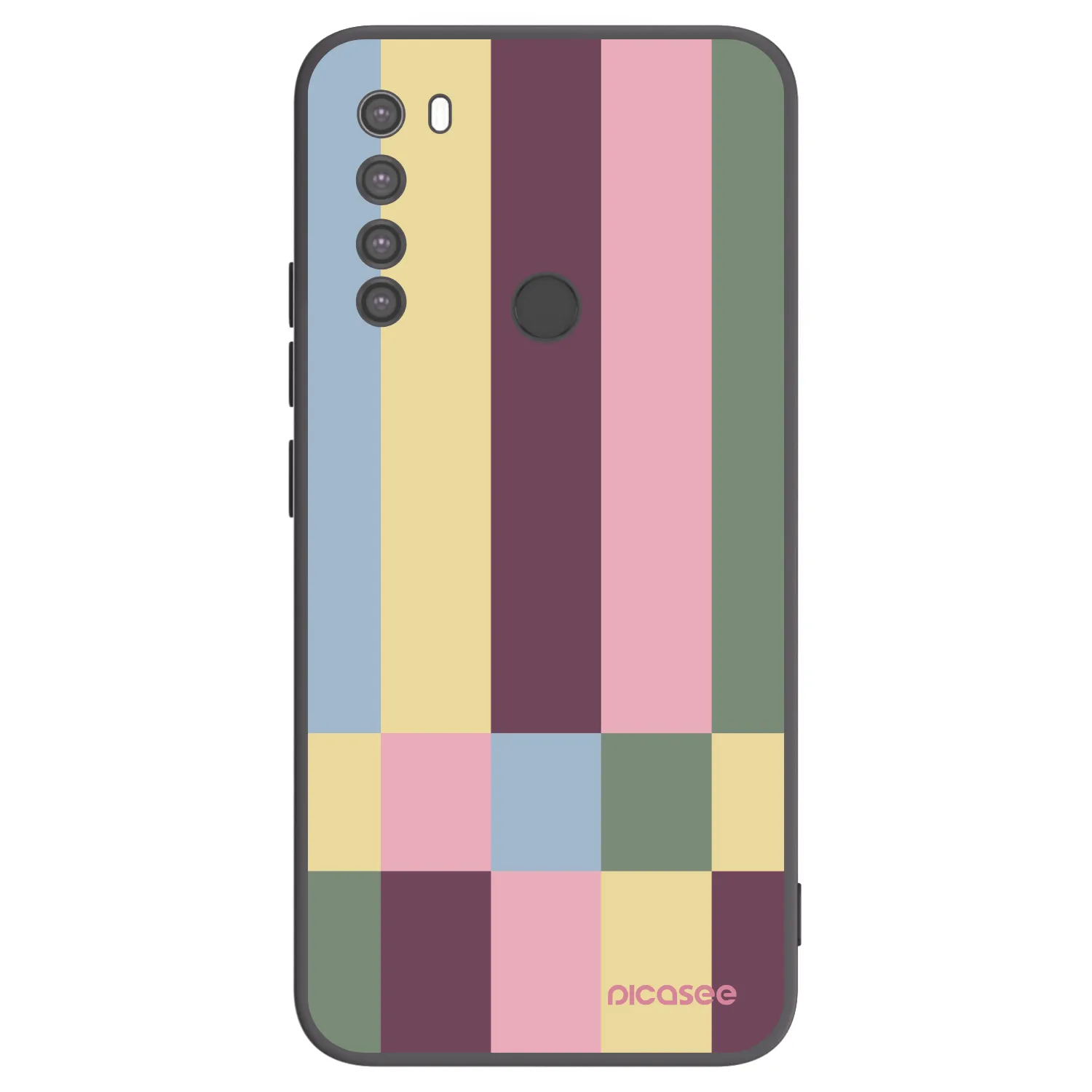 Picasee husă neagră din silicon pentru Xiaomi Redmi Note 8 - Lobby tiles