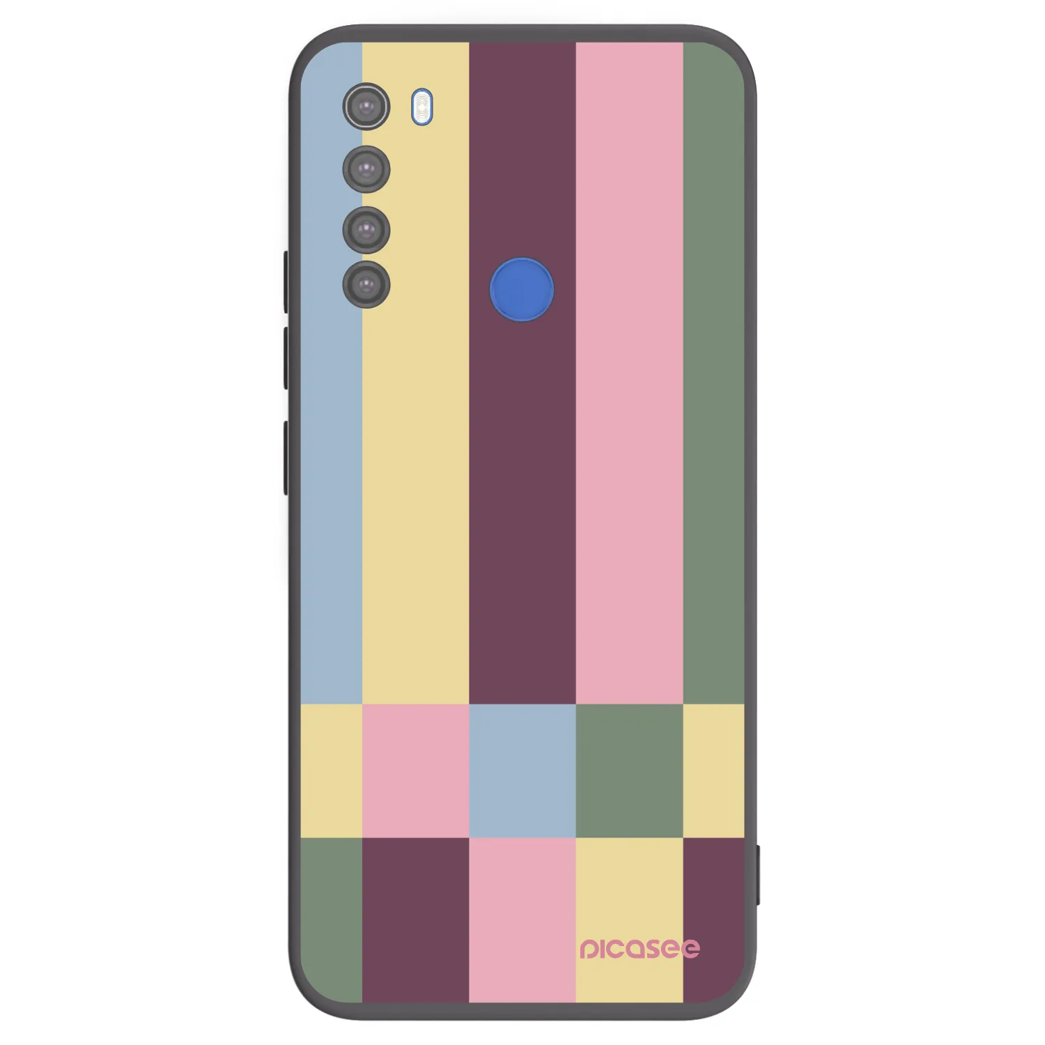 Picasee husă neagră din silicon pentru Xiaomi Redmi Note 8T - Lobby tiles