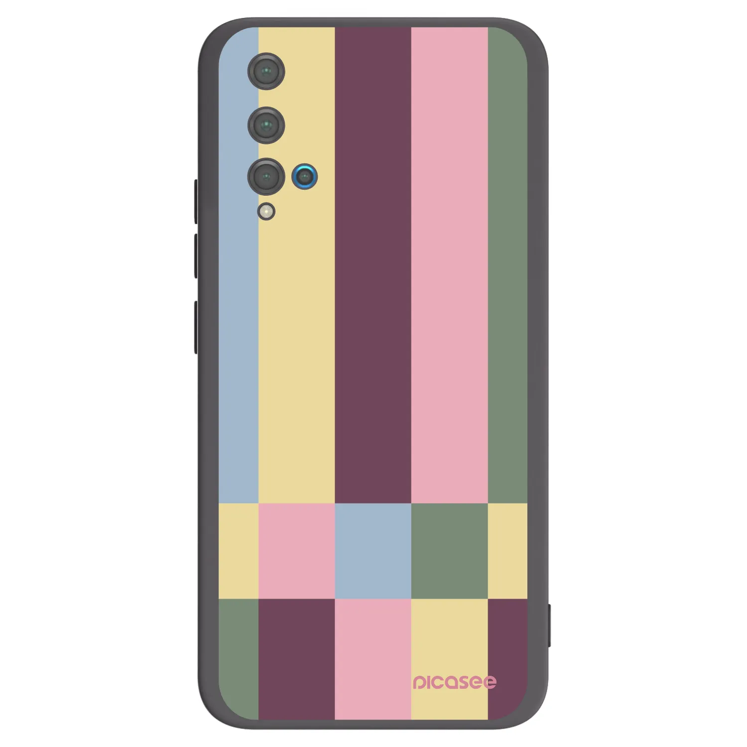 Picasee husă neagră din silicon pentru Huawei Nova 5T - Lobby tiles