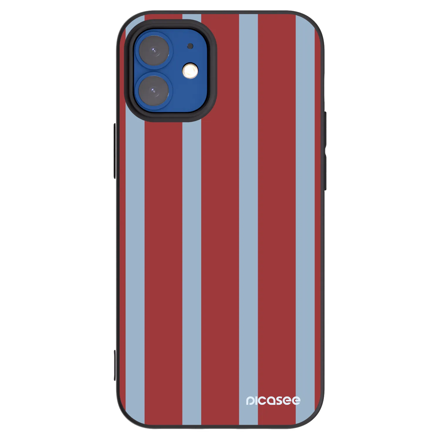 Picasee husă neagră din silicon pentru Apple iPhone 12 mini - Lounge pass