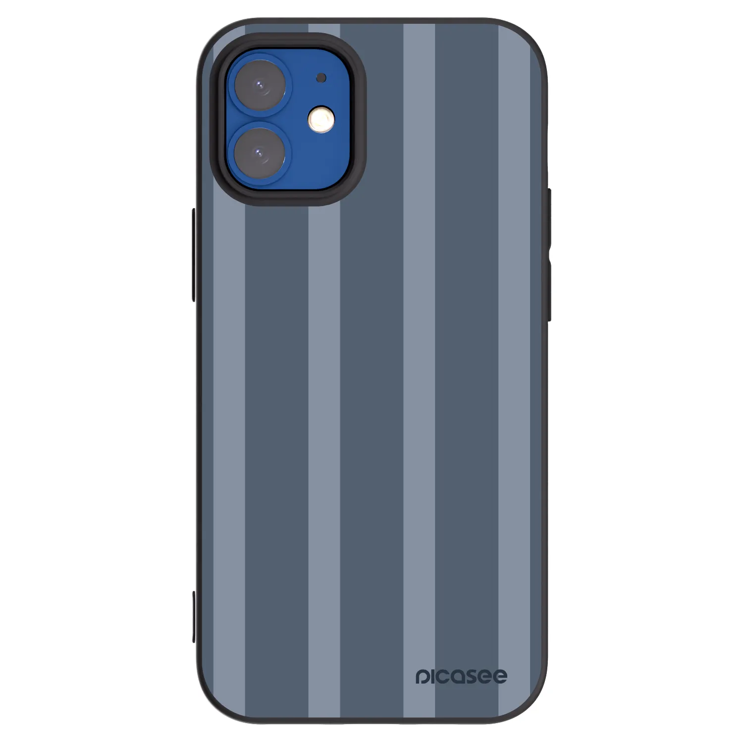 Picasee husă neagră din silicon pentru Apple iPhone 12 mini - Midnight lounge