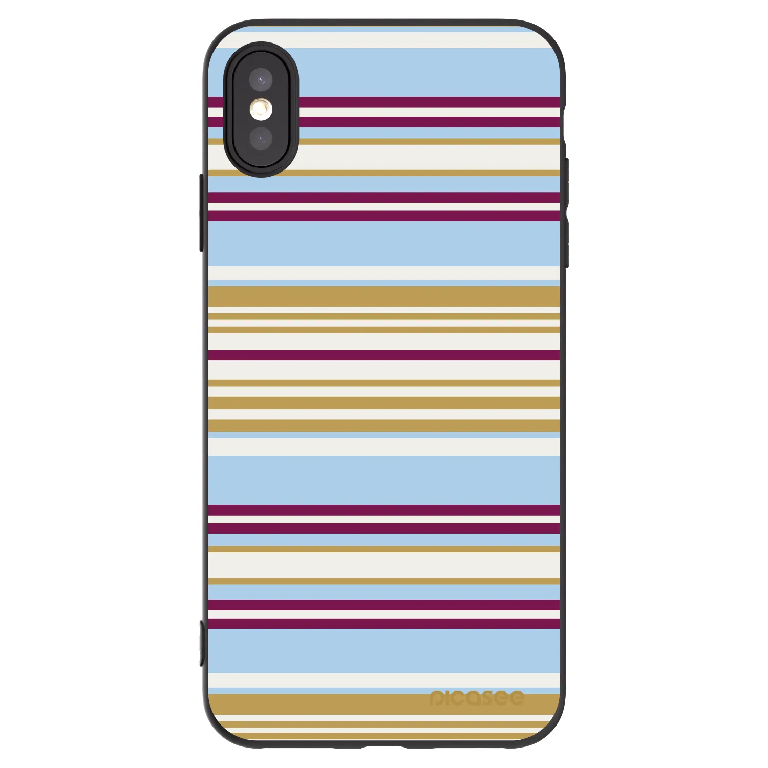 Picasee husă neagră din silicon pentru Apple iPhone XS Max - Souvenir