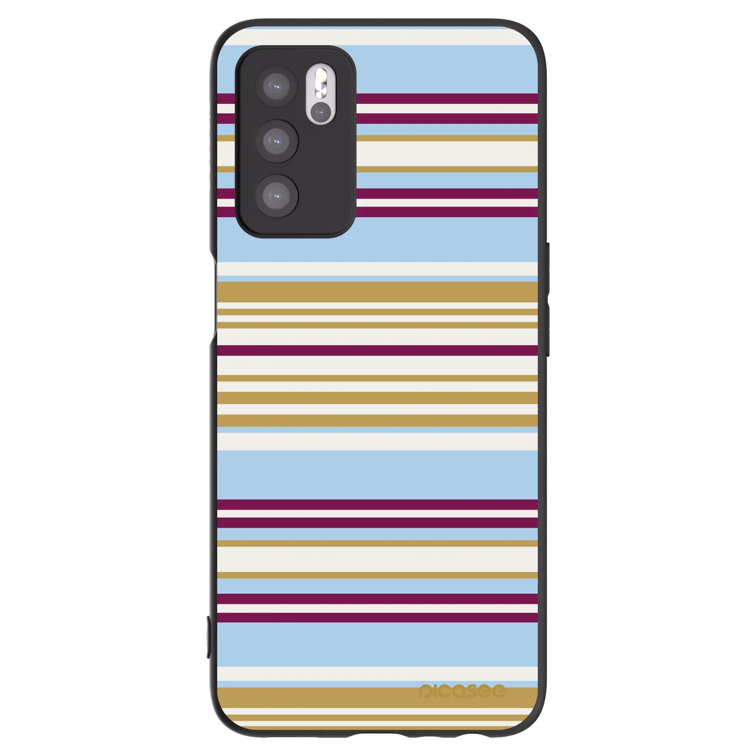 Picasee husă neagră din silicon pentru OPPO A16s - Souvenir