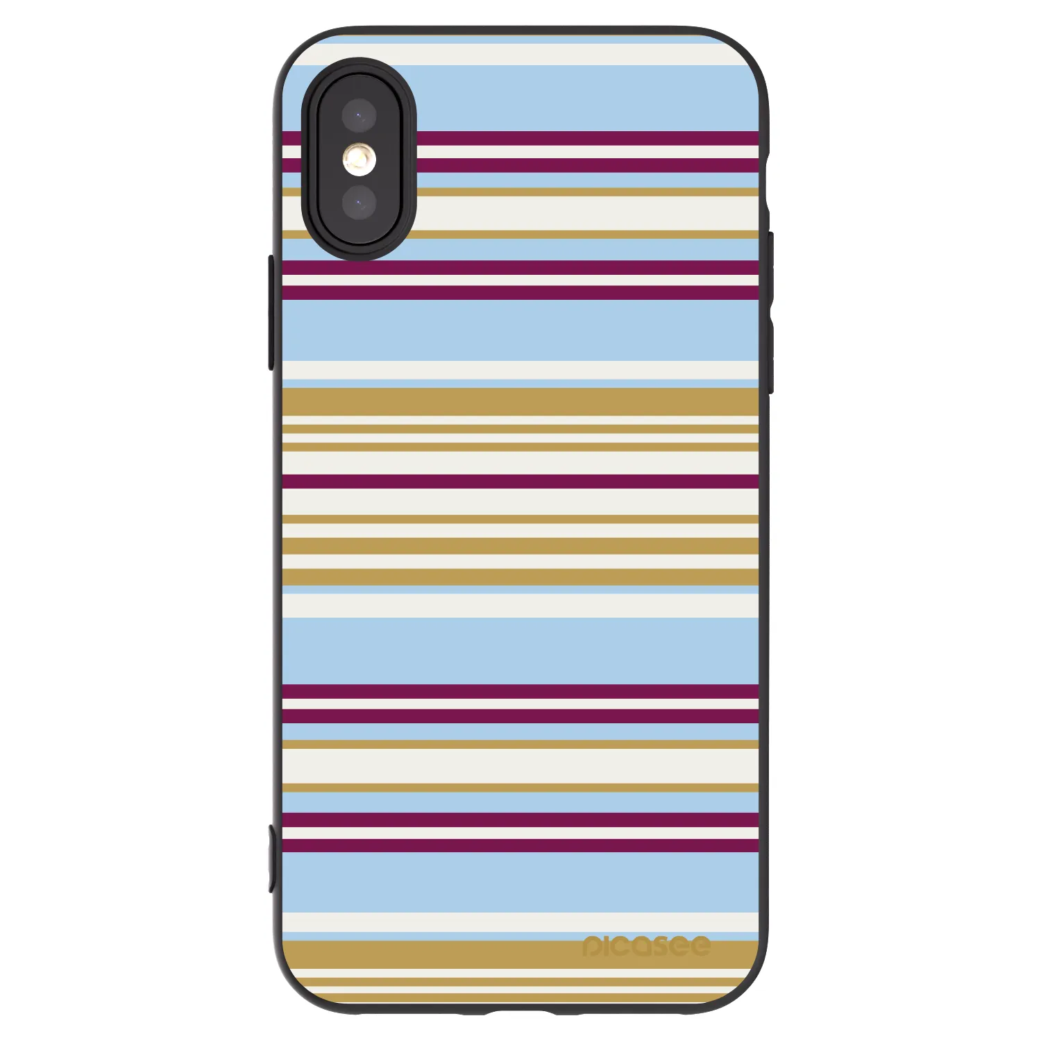 Picasee husă neagră din silicon pentru Apple iPhone X/XS - Souvenir