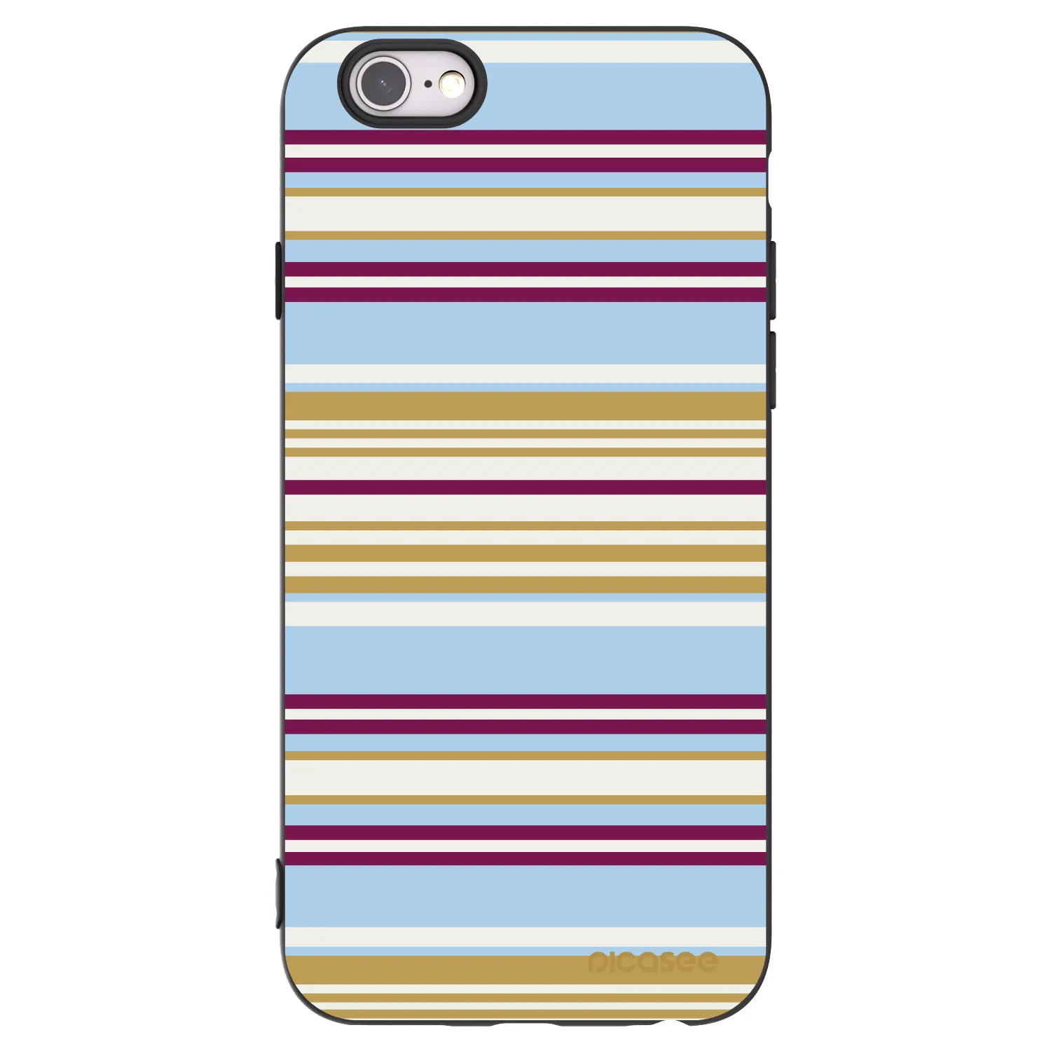 Picasee husă neagră din silicon pentru Apple iPhone 6/6S - Souvenir