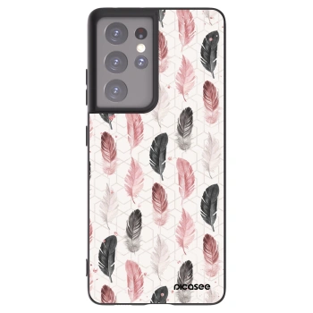 Picasee husă neagră din silicon pentru Samsung Galaxy S21 Ultra 5G G998B - Feather 2