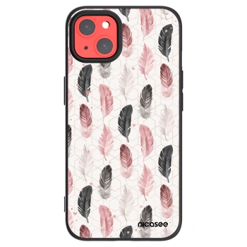 Picasee husă neagră din silicon pentru Apple iPhone 13 - Feather 2