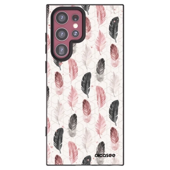 Picasee husă neagră din silicon pentru Samsung Galaxy S22 Ultra 5G - Feather 2