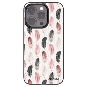 Picasee husă neagră din silicon pentru Apple iPhone 15 Pro - Feather 2