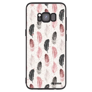 Picasee husă neagră din silicon pentru Samsung Galaxy S8 G950F - Feather 2
