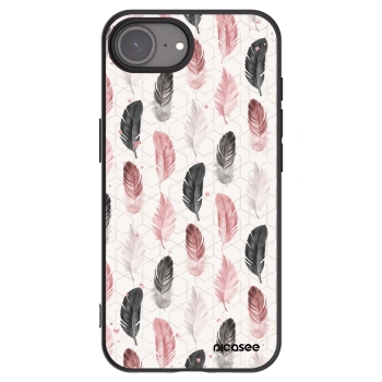 Picasee husă neagră din silicon pentru Apple iPhone 16e - Feather 2