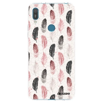 Picasee husă transparentă din silicon pentru Huawei Y7 2019 - Feather 2
